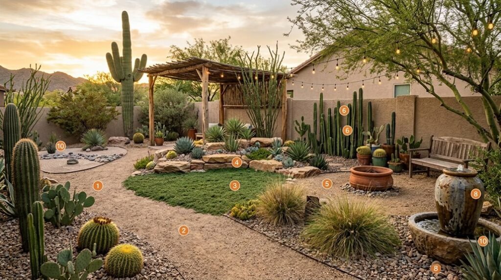 arizona desert backyard design ideas