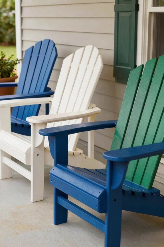 Painted Adirondack Chair Ideas to Transform Your Porch 1 classic adirondack color possibilities