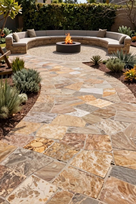 Stone Patio Design Ideas That Transform Outdoor Spaces 2 clear outdoor pathways to focal features