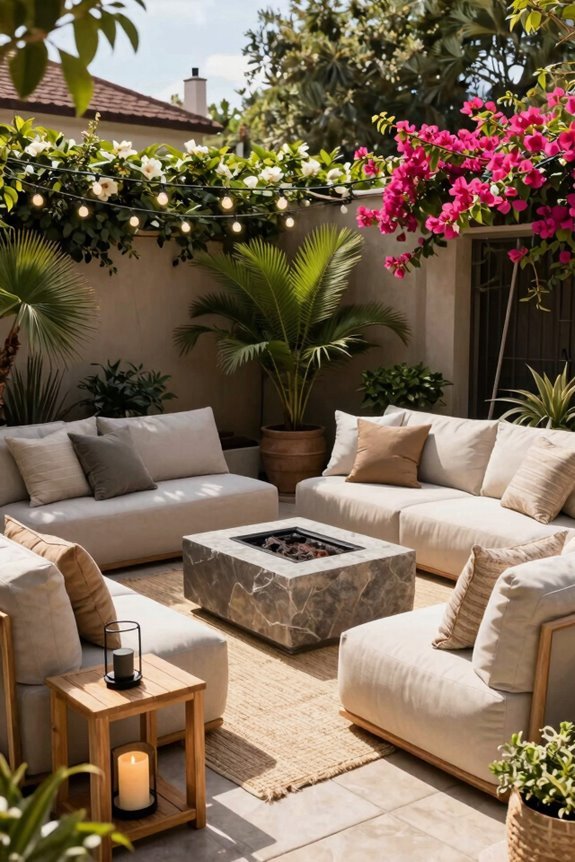 comfortable mixed style seating clusters