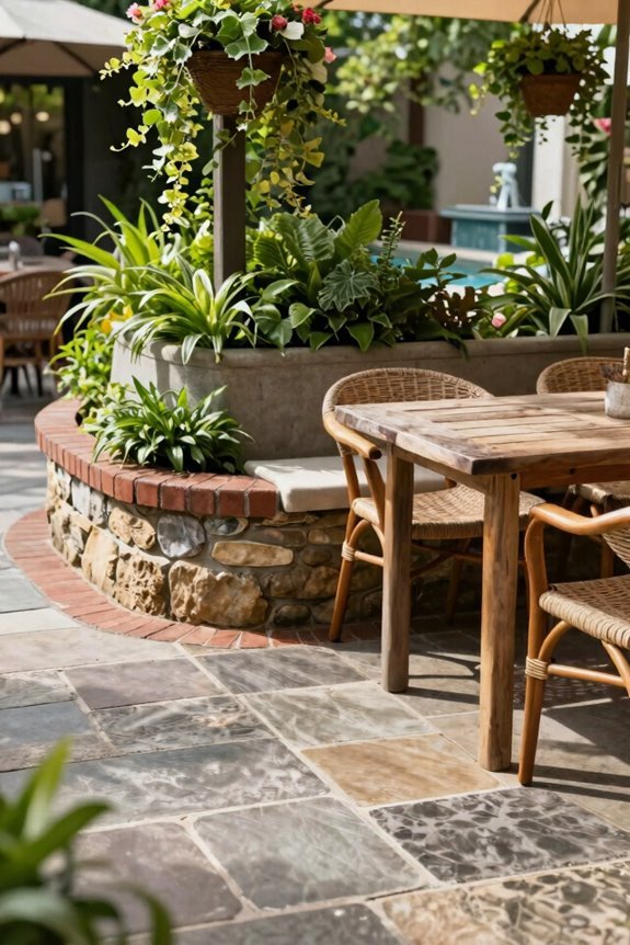 compacted gravel base with drainage