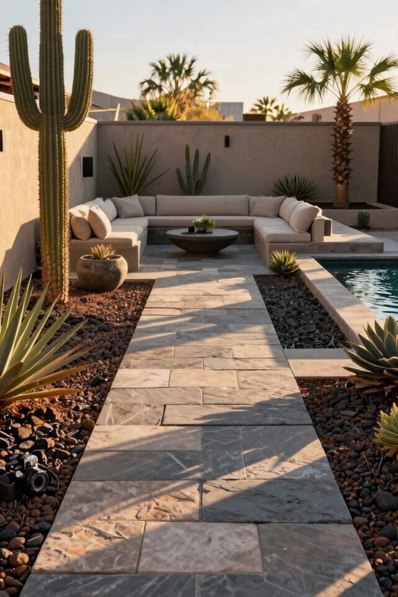 10 Arizona Backyard Ideas for Desert Living 7 decomposed granite pathways stay cool