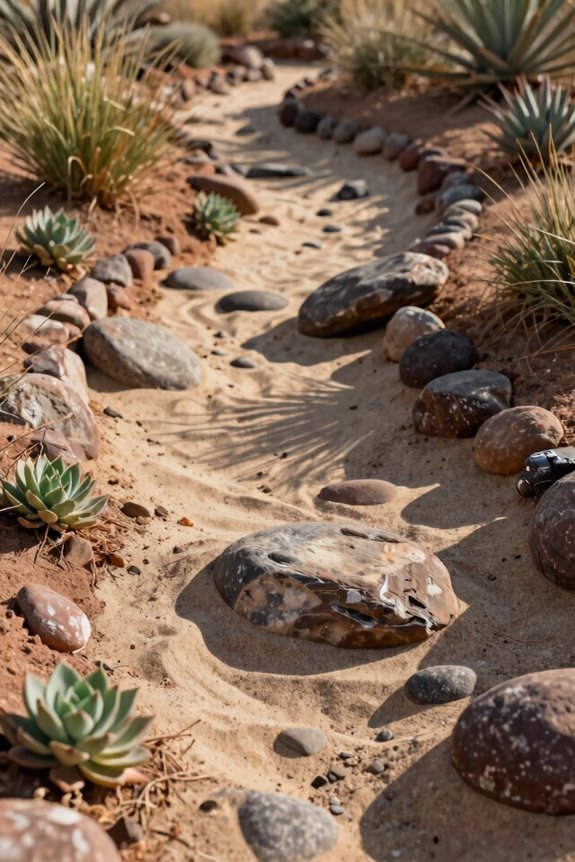 desert dry creek bed xeriscaping