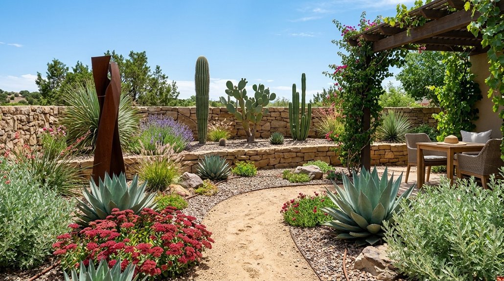 drought resistant xeriscaping backyard ideas