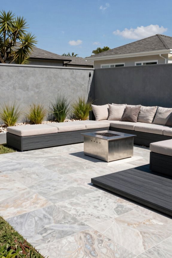 7 Medium Backyard Ideas to Transform Your Outdoor Space 4 durable low maintenance outdoor design