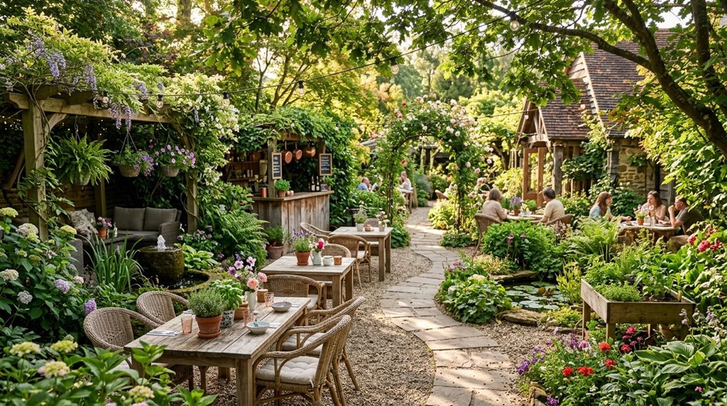 garden cafe ideas for outdoors