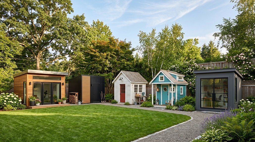 large backyard shed transformation ideas