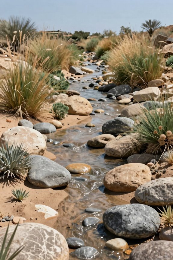 layered drought tolerant border plantings