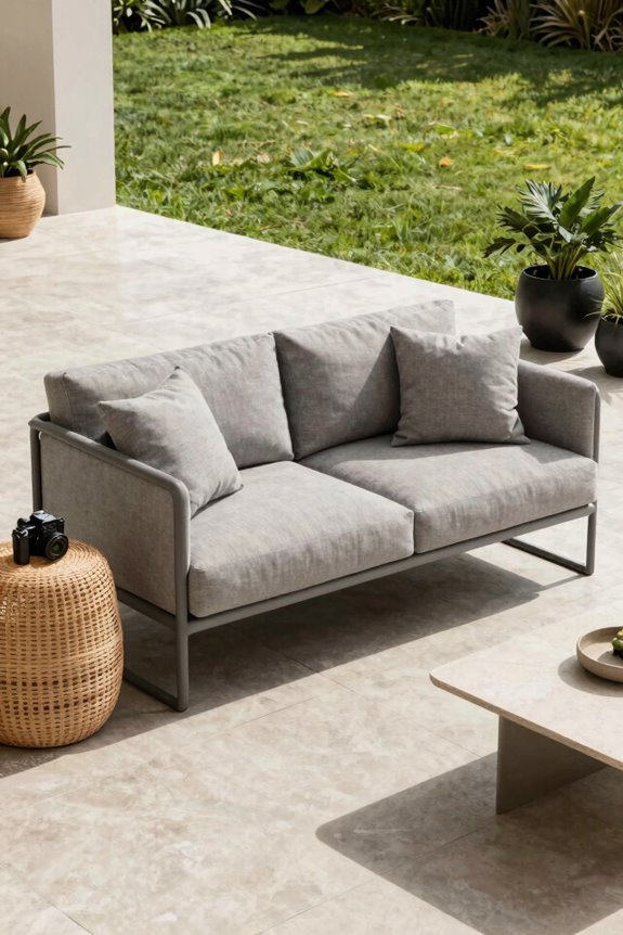 low profile sofas uncluttered sightlines