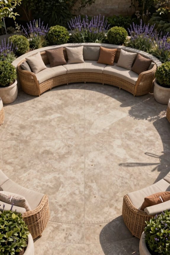 measuring circular patio dimensions precisely