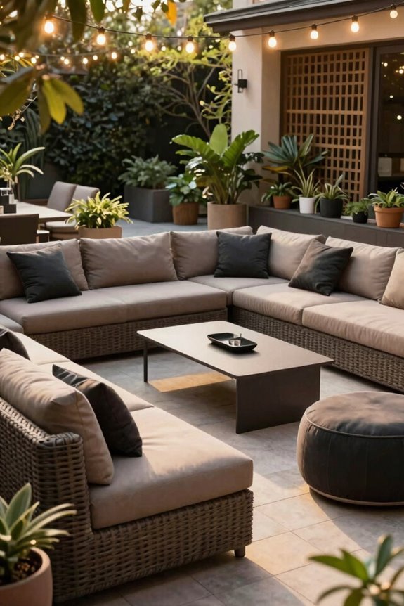 modular outdoor seating versatility