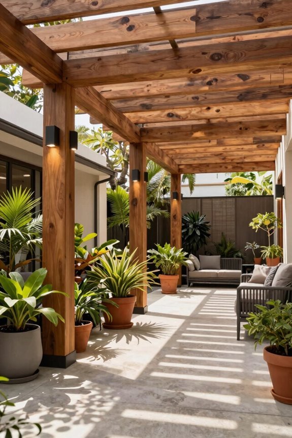 modular pergola expands flexibly