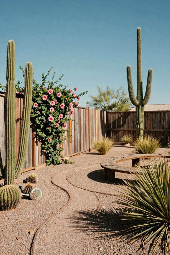 10 Arizona Backyard Ideas for Desert Living 4 natural flowing desert plant forms