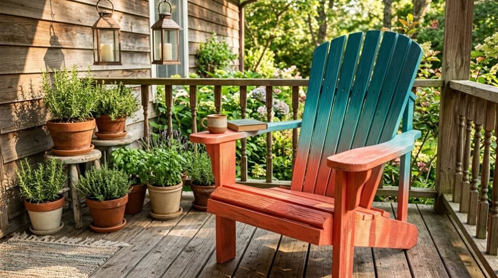 painted adirondack chair ideas