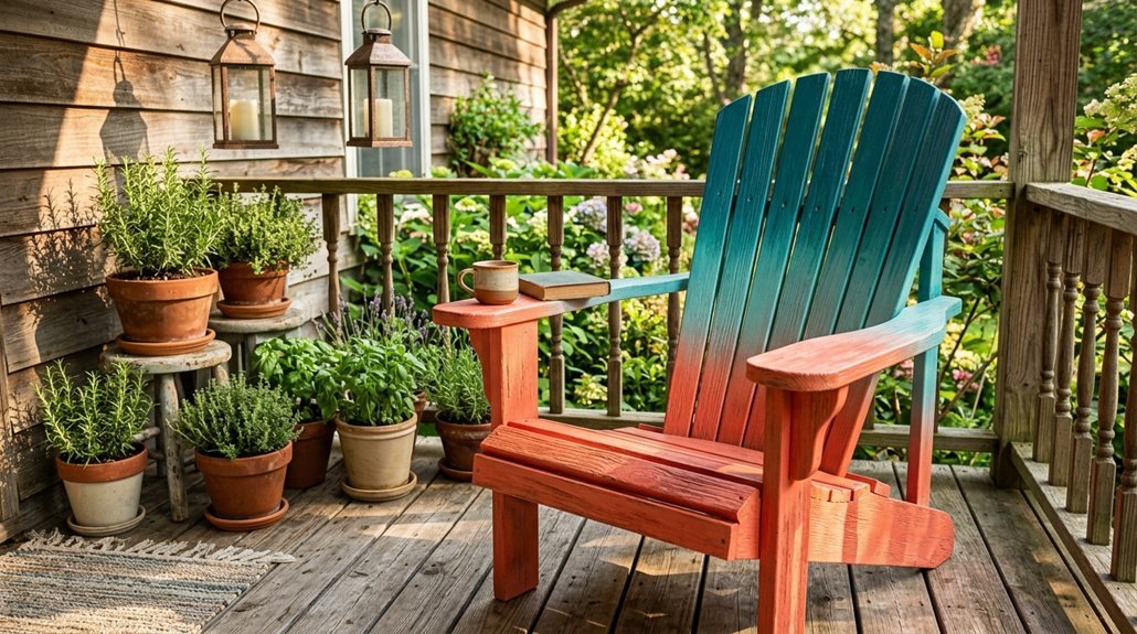 painted adirondack chair ideas