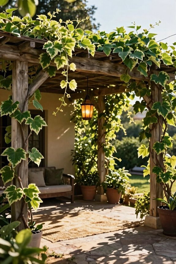 pergola with climbing greenery community
