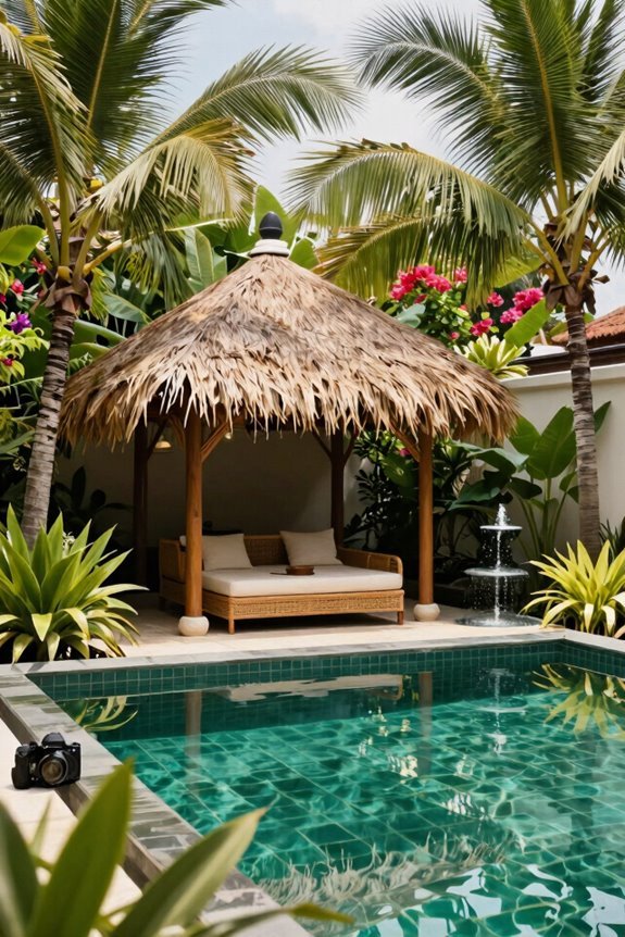 3 Essential Bali Backyard Ideas for Your Tropical Escape 2 pool bali hut water feature