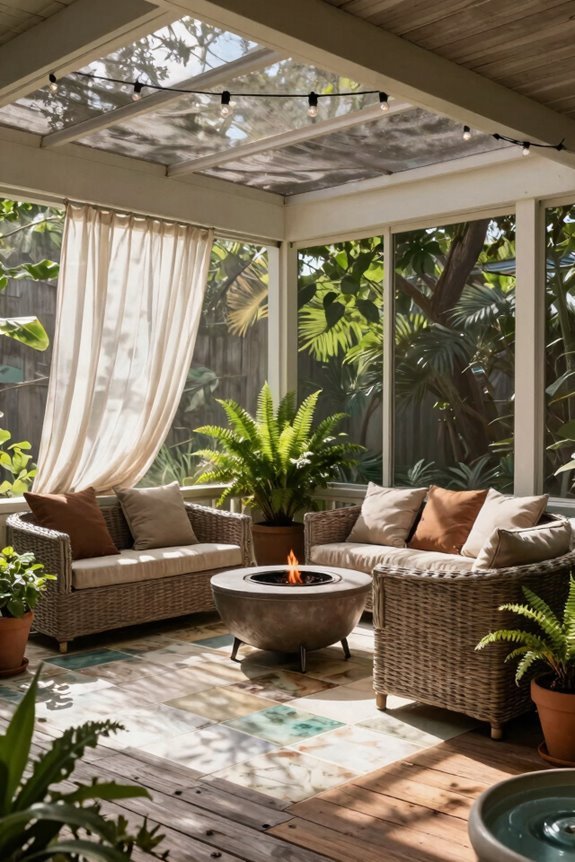 5 Enclosed Patio Ideas to Transform Your Outdoor Space 1 screened porch affordable bug protection