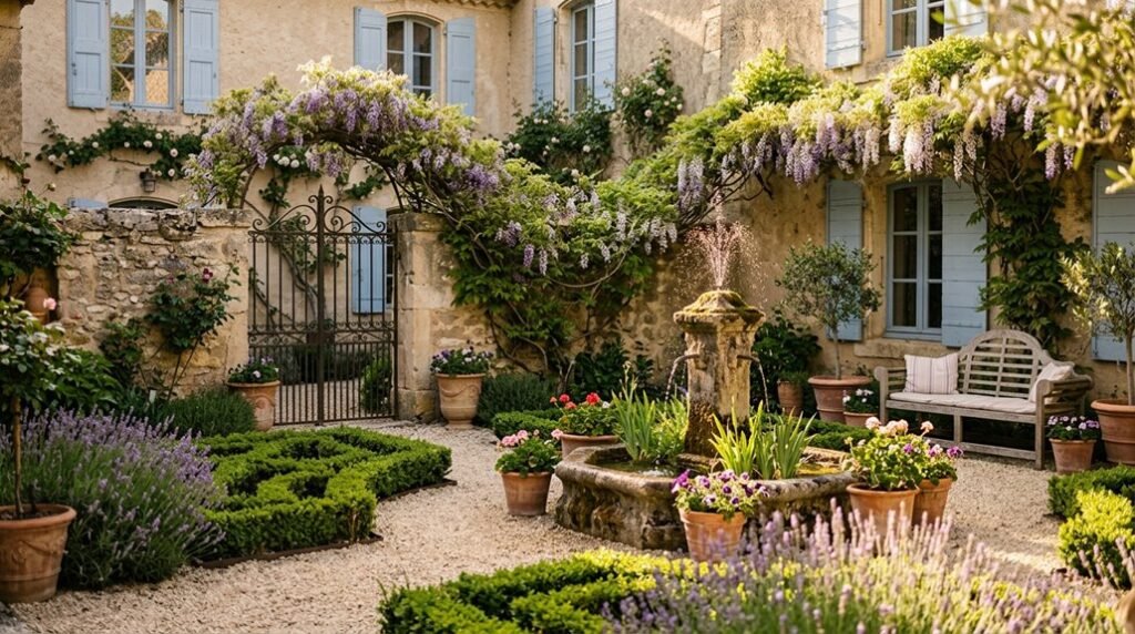 seven french courtyard garden ideas