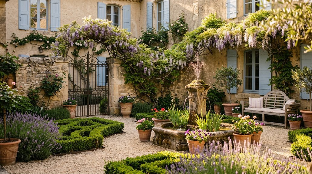 seven french courtyard garden ideas