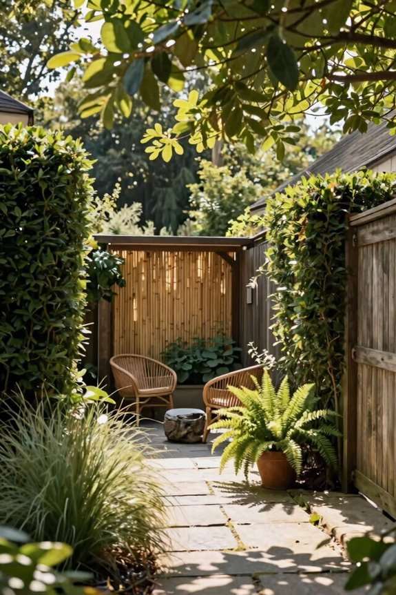 shade privacy climbing wall vine draped pergola