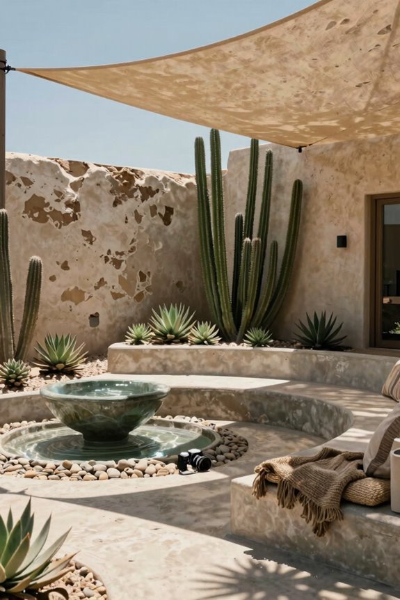shade structures create cooling focal points