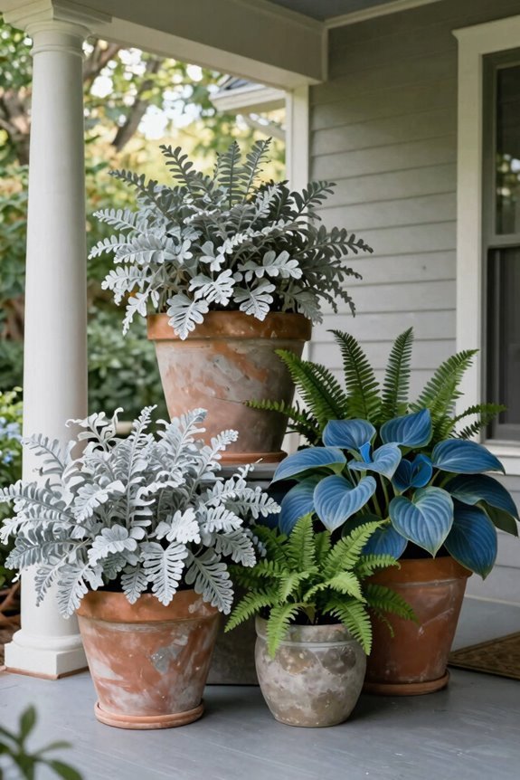 silvery and blue green harmony