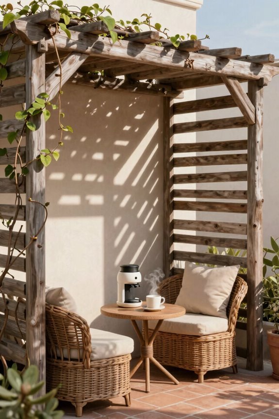 small patio pergola nook sanctuary