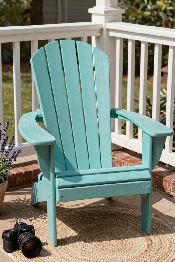 Painted Adirondack Chair Ideas to Transform Your Porch 5 spray technique two coats cure 24h