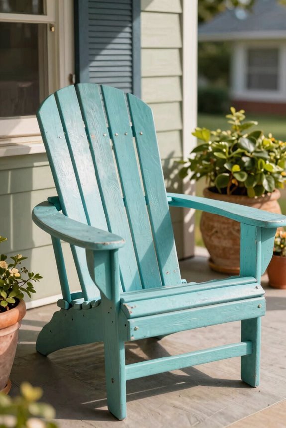 Painted Adirondack Chair Ideas to Transform Your Porch 4 three part color harmony guide