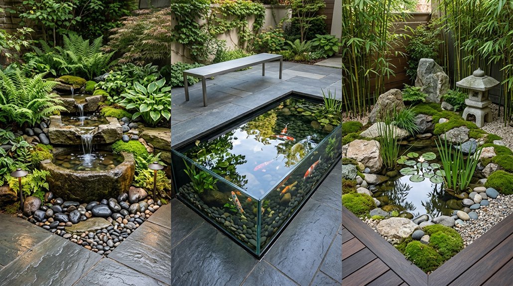 three patio pond designs transforming small spaces