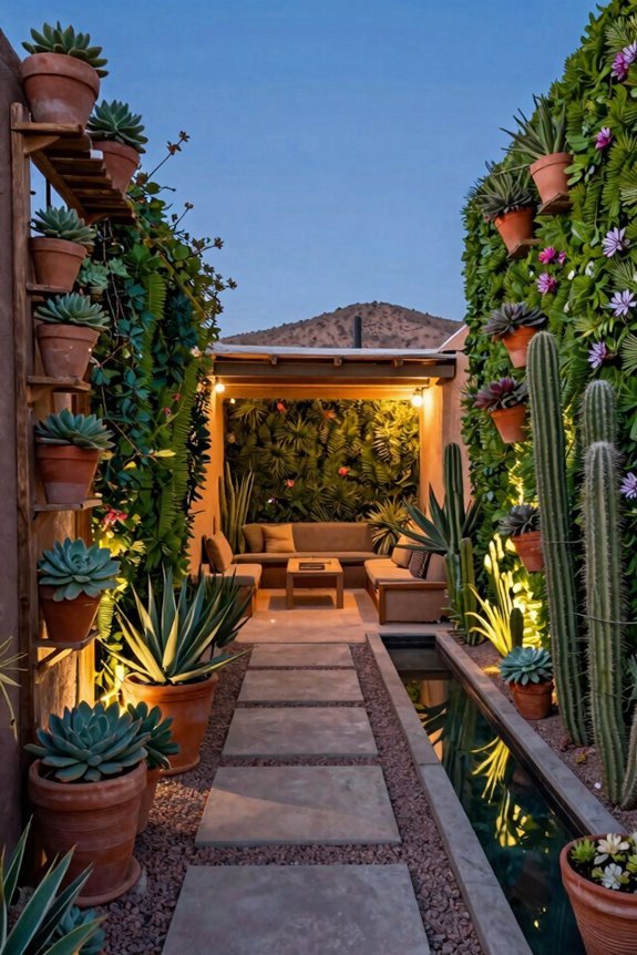 10 Arizona Backyard Ideas for Desert Living 10 vertical gardens maximize tiny arizona yards