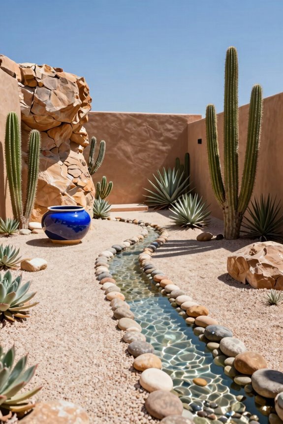 water efficient desert water features