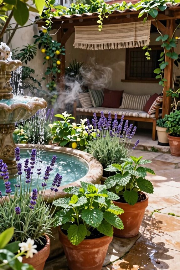 water fragrance shade multisensory ambiance