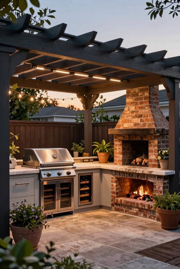 year round outdoor entertaining infrastructure